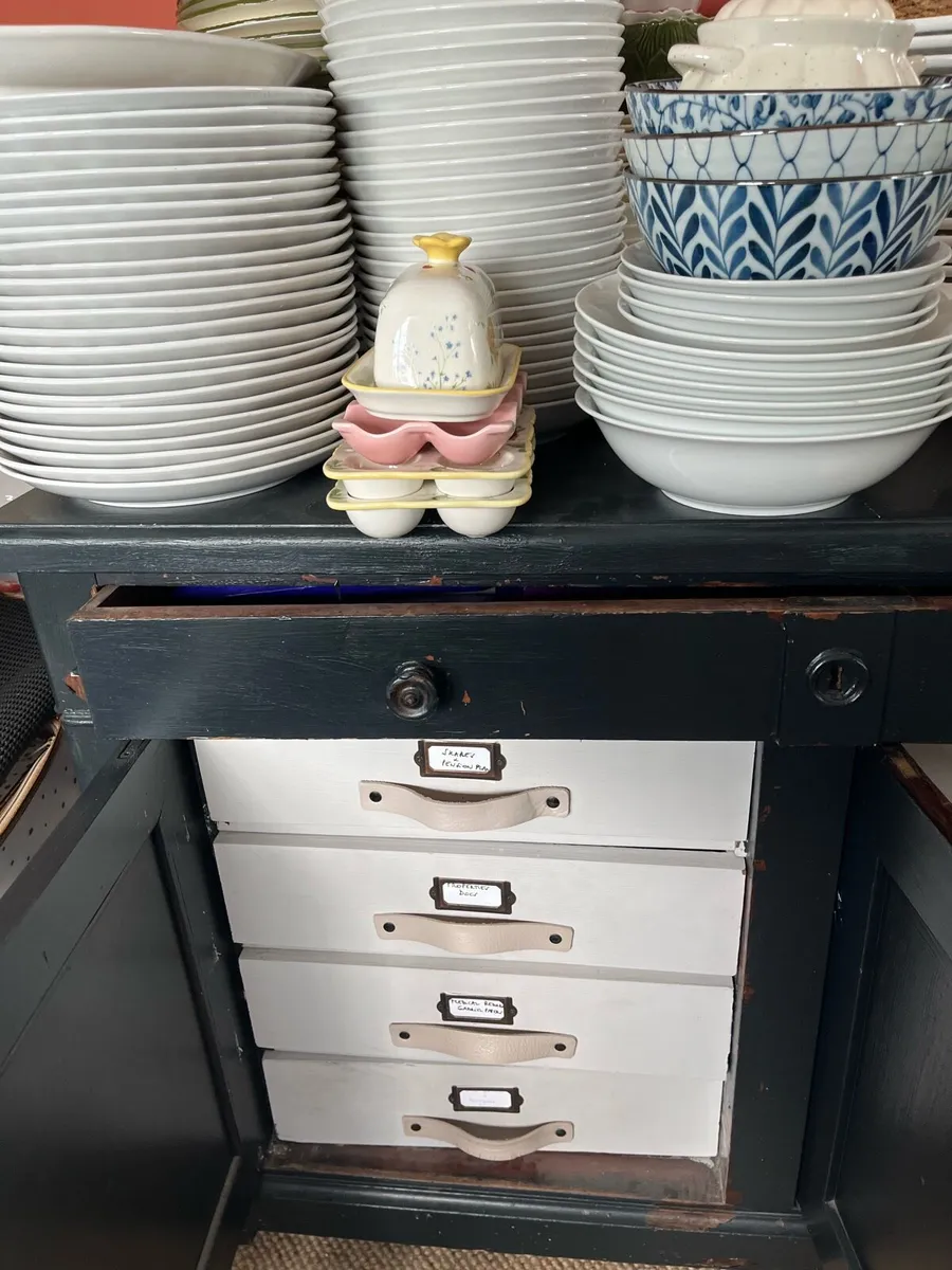 Old Belgian cupboard with 8 inside drawers - Image 4