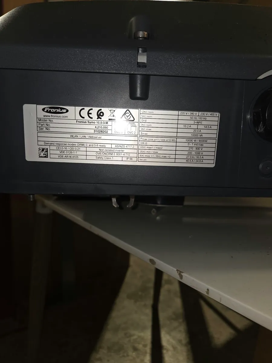 Fronius 10kw 3ph Inverter - Image 3