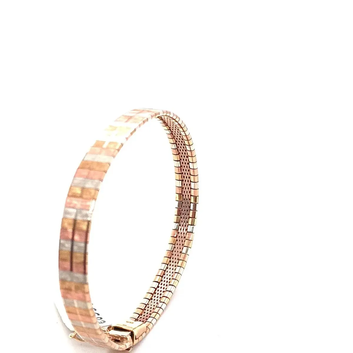 Vintage 9k Gold Bracelet, 3 Colour Bracelet - Image 2