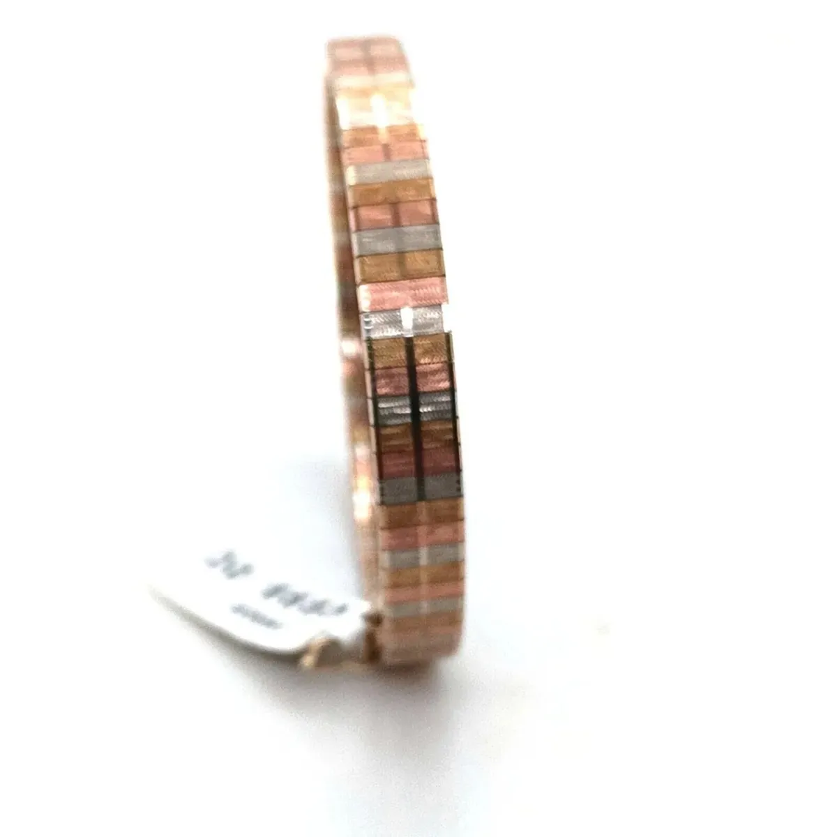 Vintage 9k Gold Bracelet, 3 Colour Bracelet - Image 1