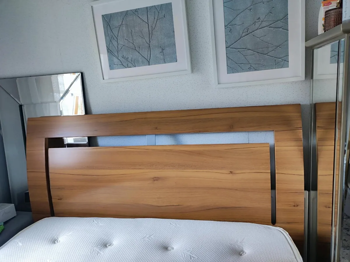 Double bed & mattress - Image 1