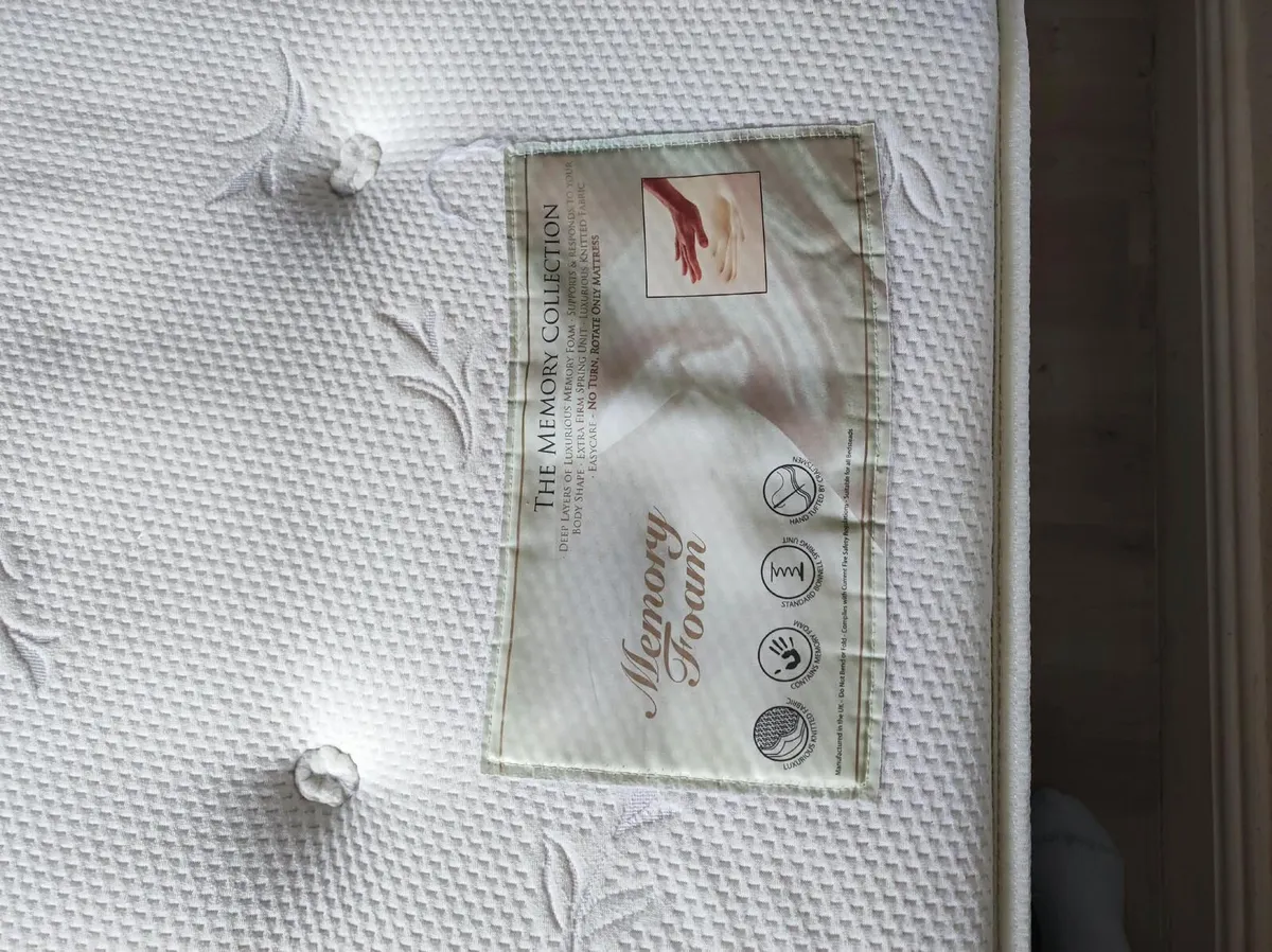 Double bed & mattress - Image 3