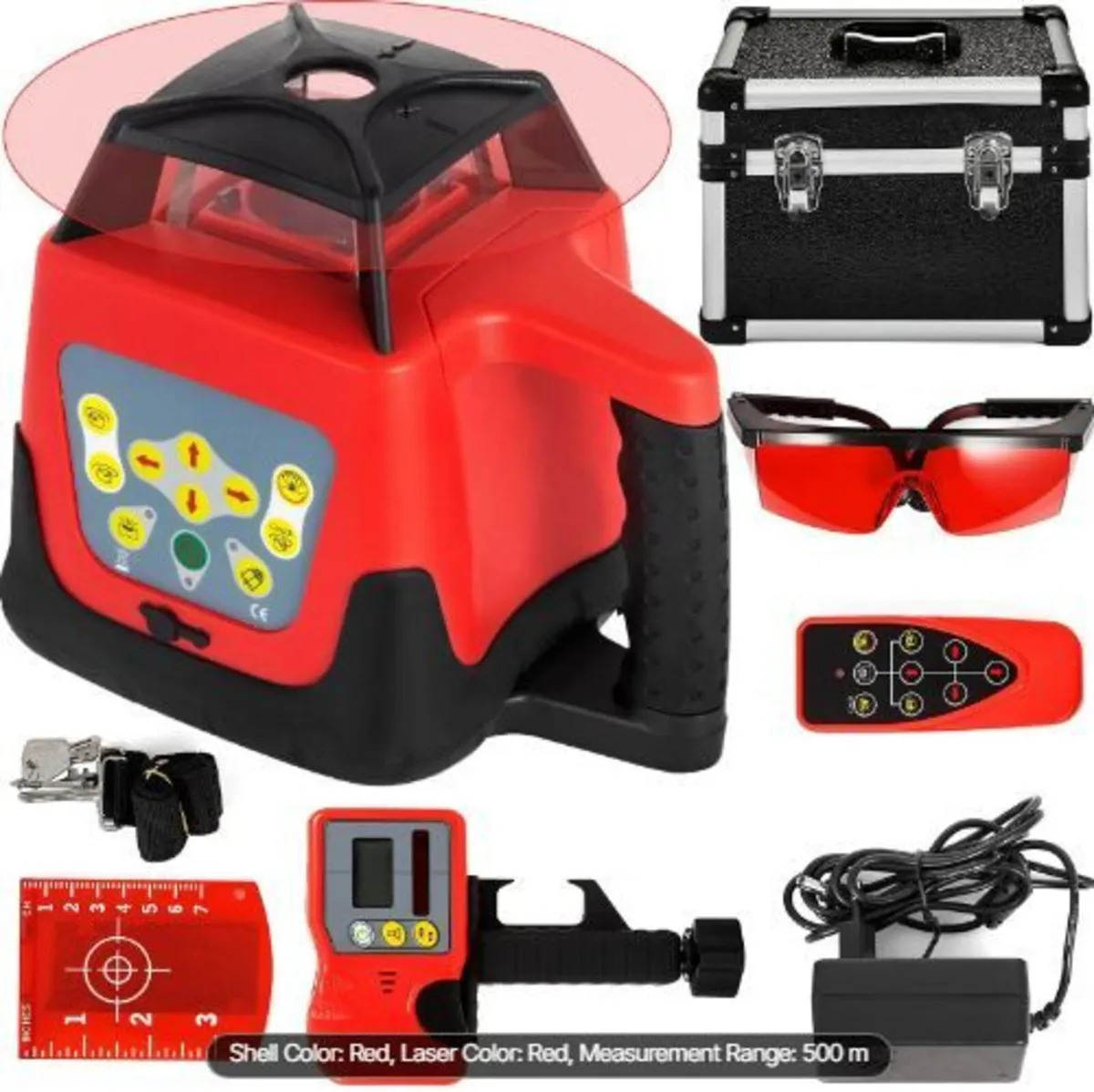 Red Laser Level Rotary Self Leveling Measuring - Image 2