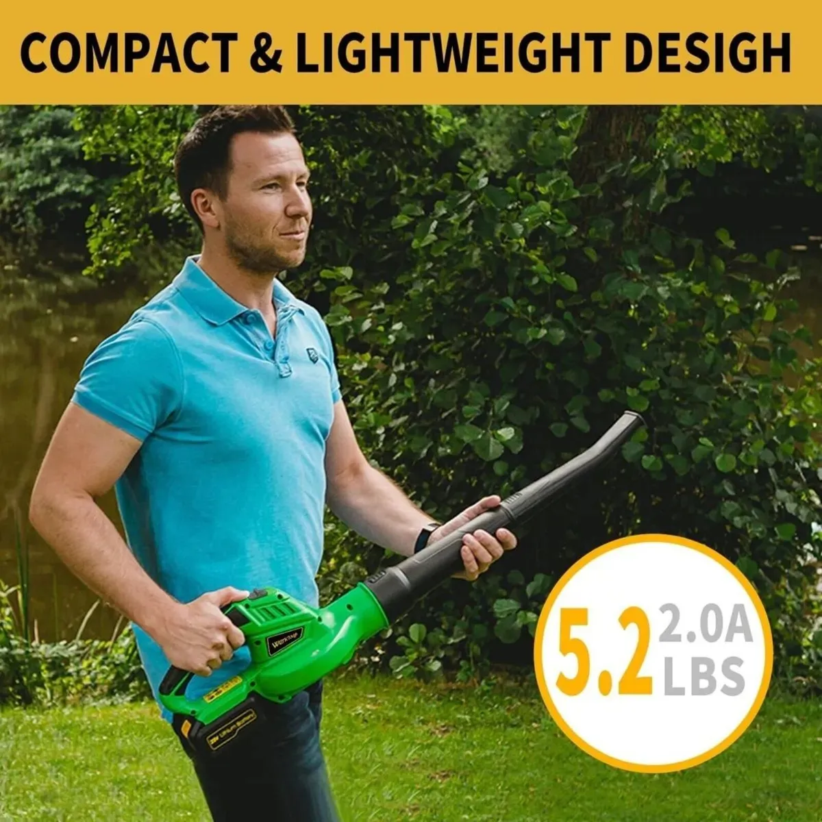 20V Electric Blower Cordless 3.0Ah Battery - Image 2