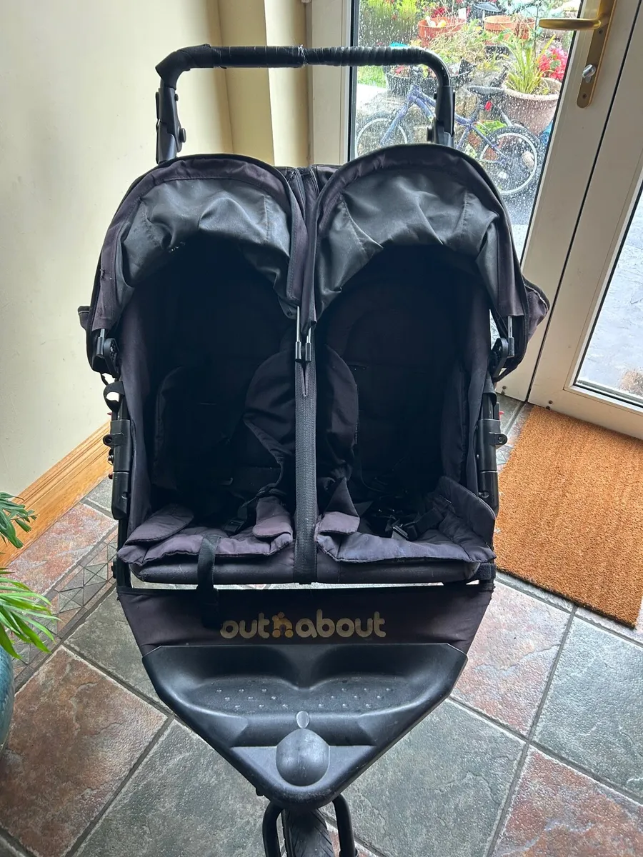 Out n About Double Buggy with FootMuffs - Image 1