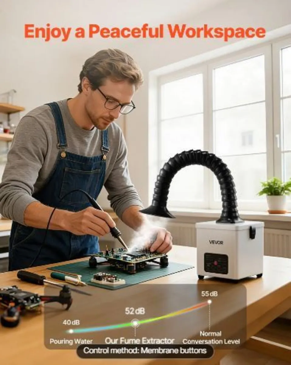 Solder Fume Extractor, 3-Stage Filtration - Image 2