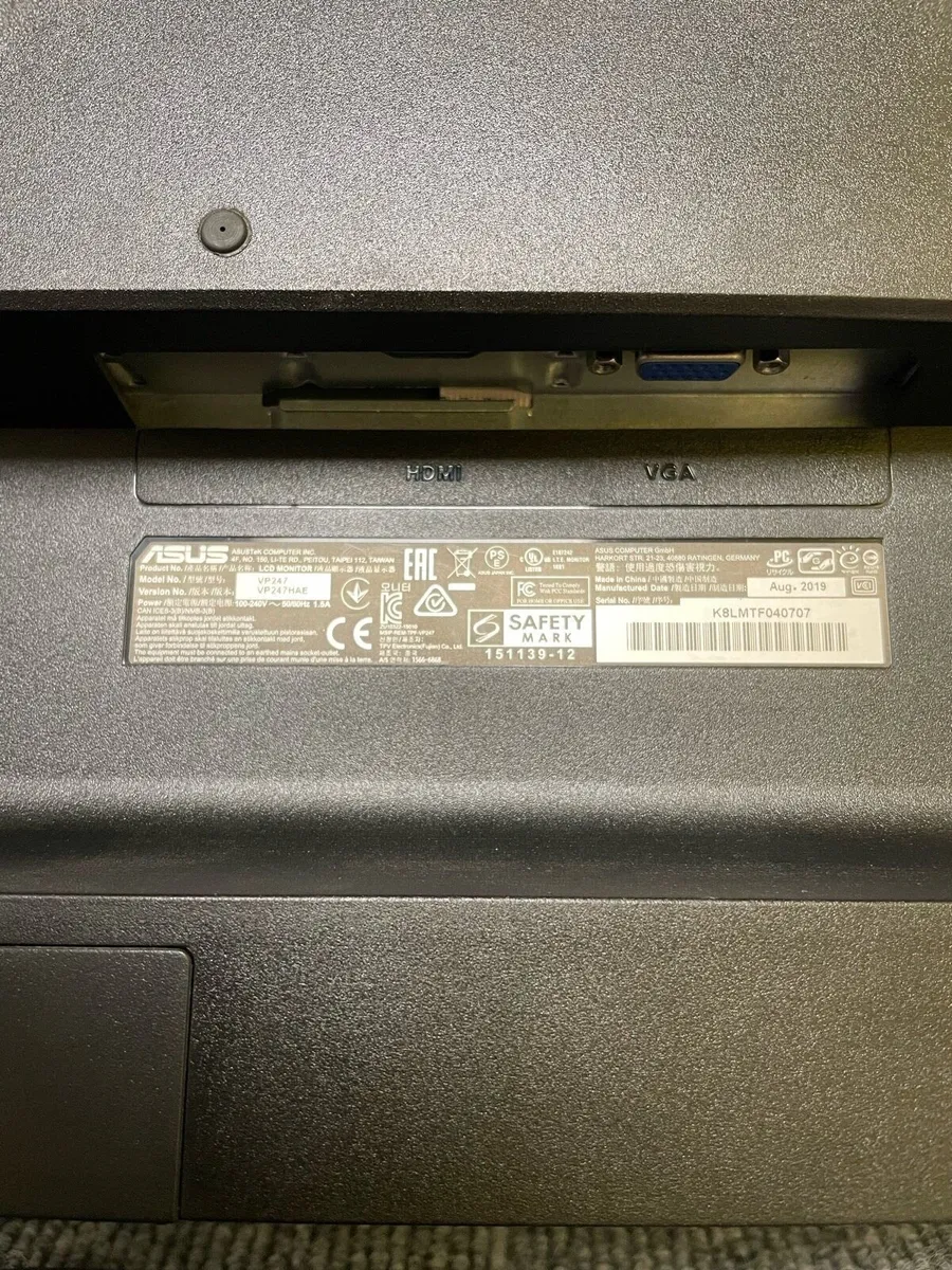 Asus 24” lcd monitor - Image 2