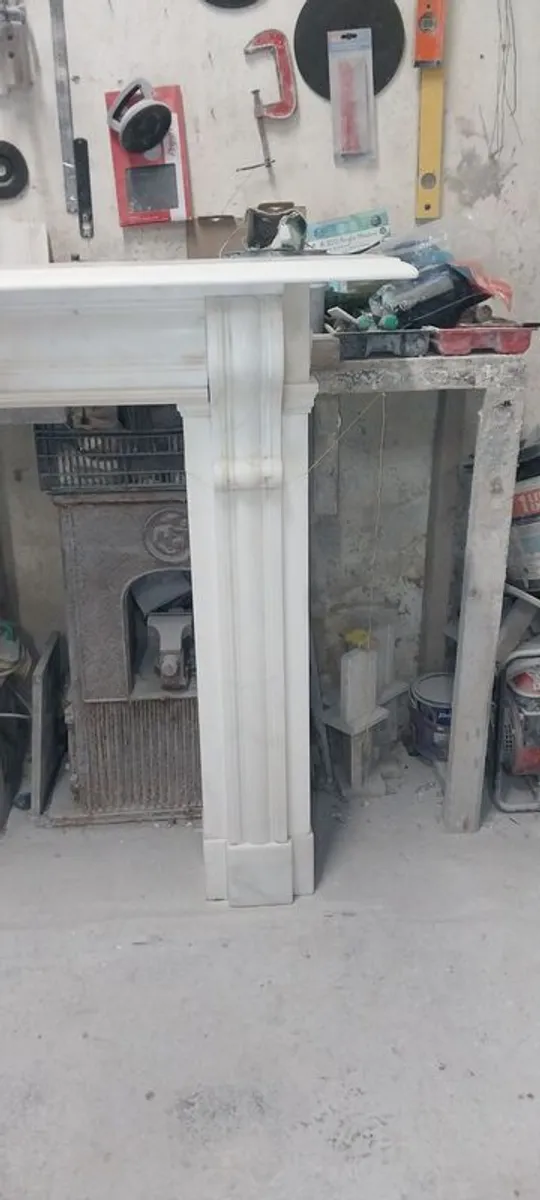 Antique Marble Fireplace - Image 4