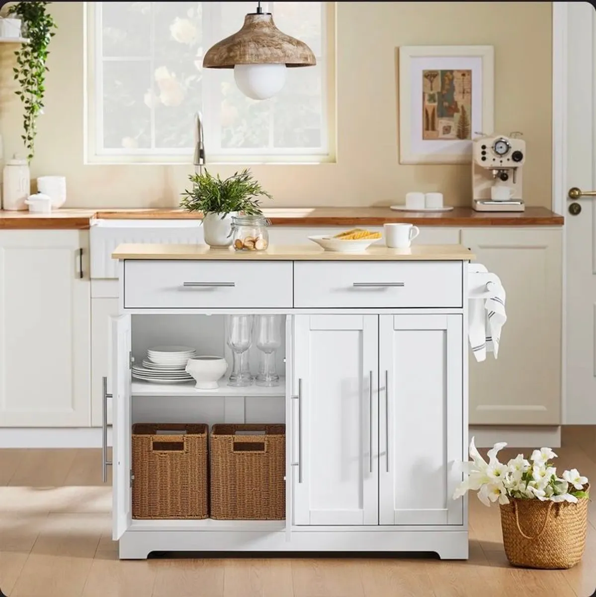 Wood Kitchen Island - Image 4