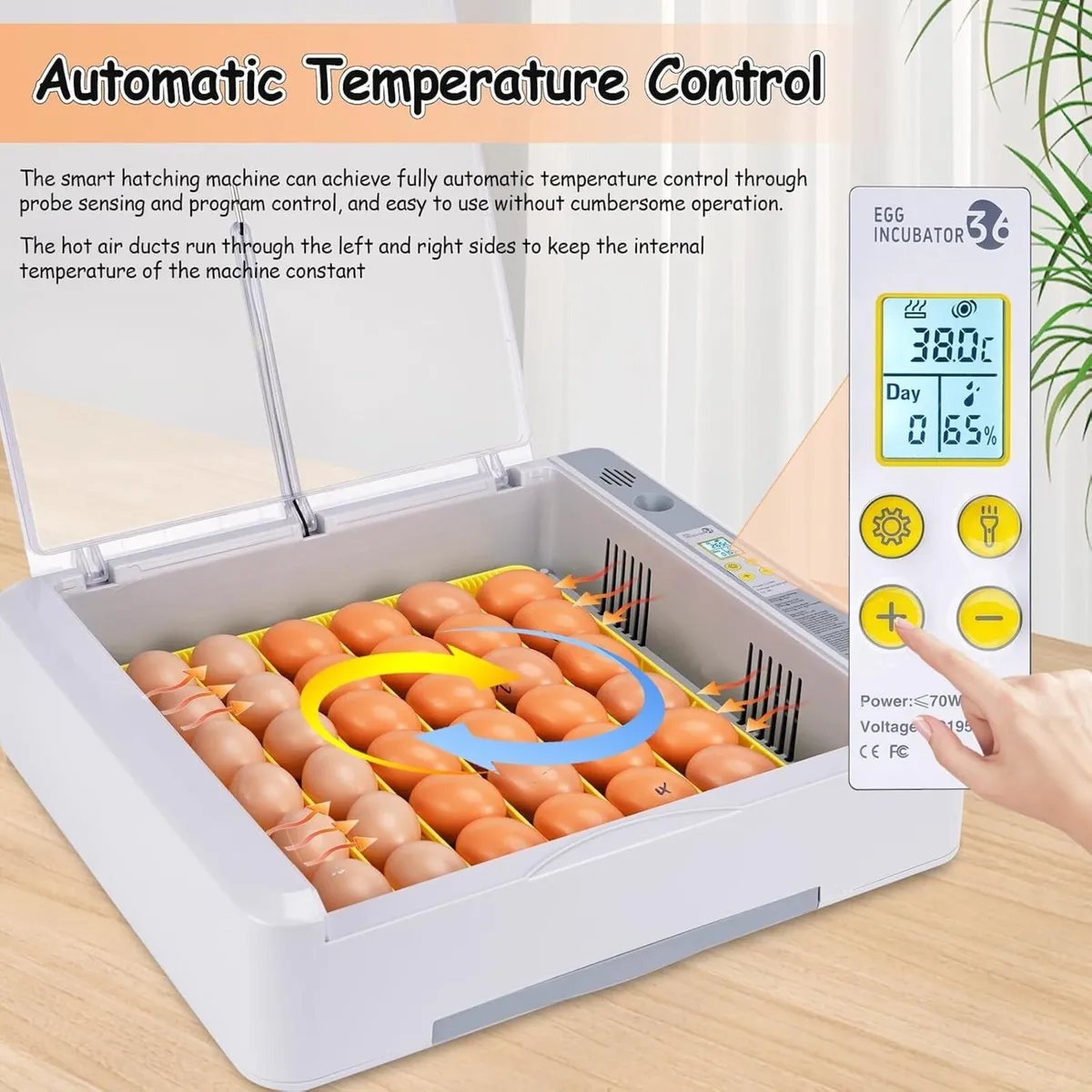 36 Egg Incubator Fully Automatic Bird Hatcher - Image 4