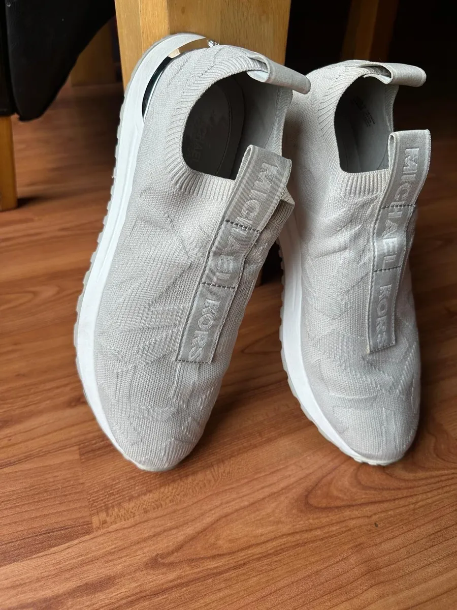 Michael Kors Grey Slip-On Runners - Image 1