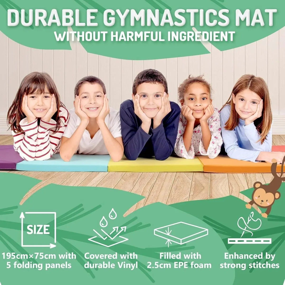 Indoor Gymnastics Training Exercise Mat - Image 2