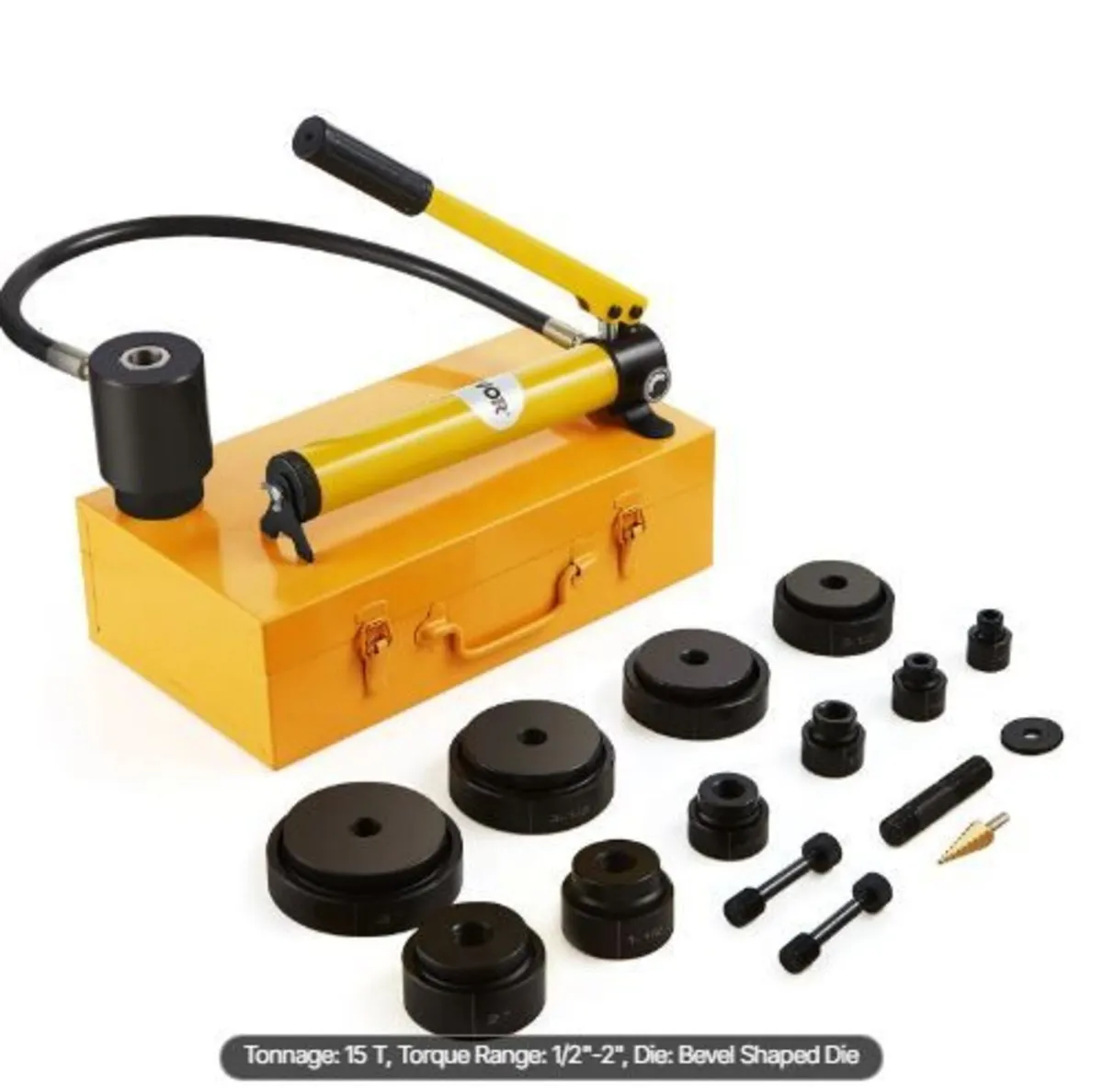 15 Ton Hydraulic Knockout Punch Driver Kit - Image 1