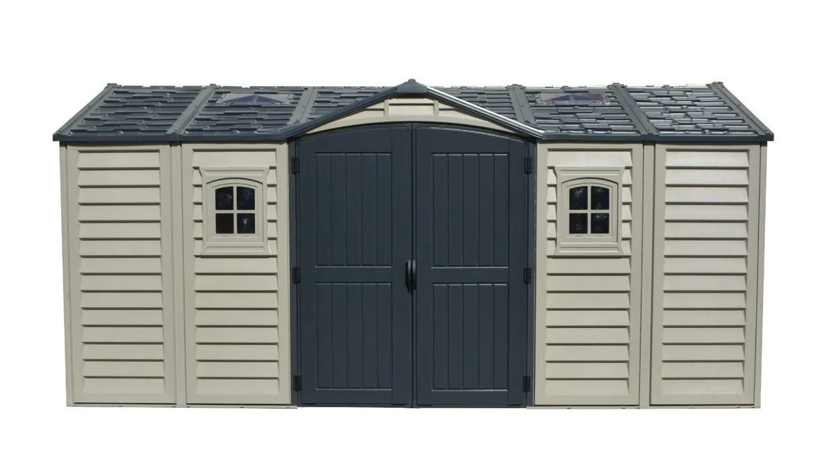 🏡 15x8 DURAMAX APEX PRO PLUS VINYL GARDEN SHED - Image 3