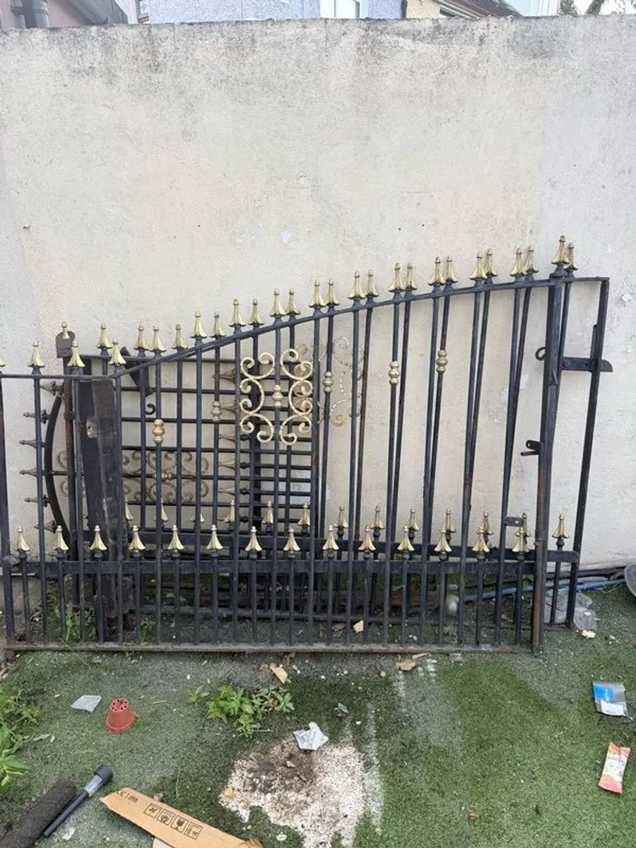 Heavy cast Iron gates - Set - Image 3