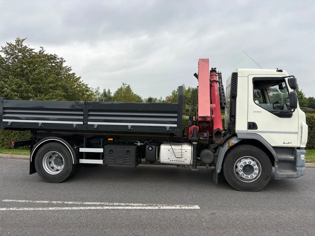 2019 DAF LF 230 18Ton Tipper & Crane - Image 2