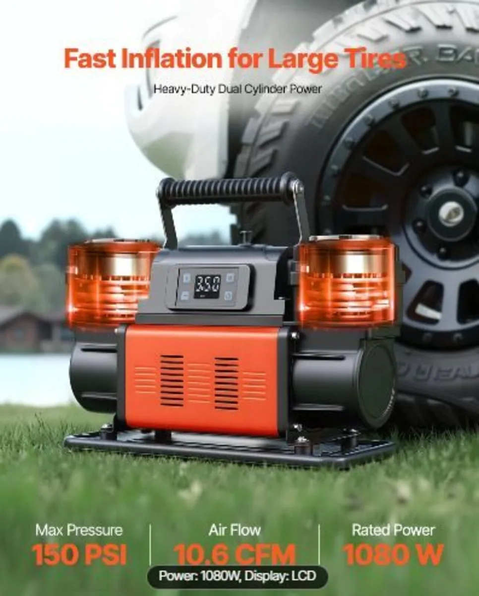 Dual-Cylinder Heavy Duty Air Compressor - Image 4