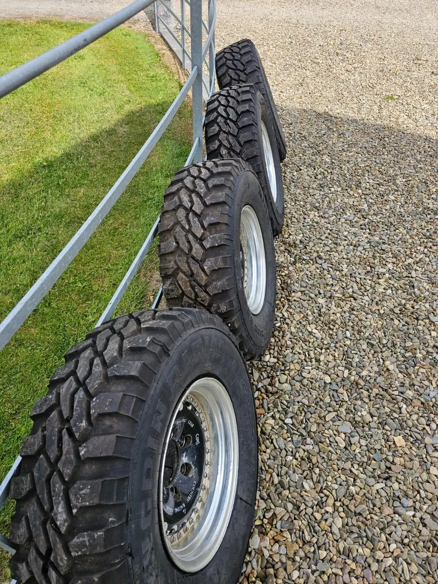 Rare Vintage WORK 15"Spilt Rim Alloys with tyres - Image 2