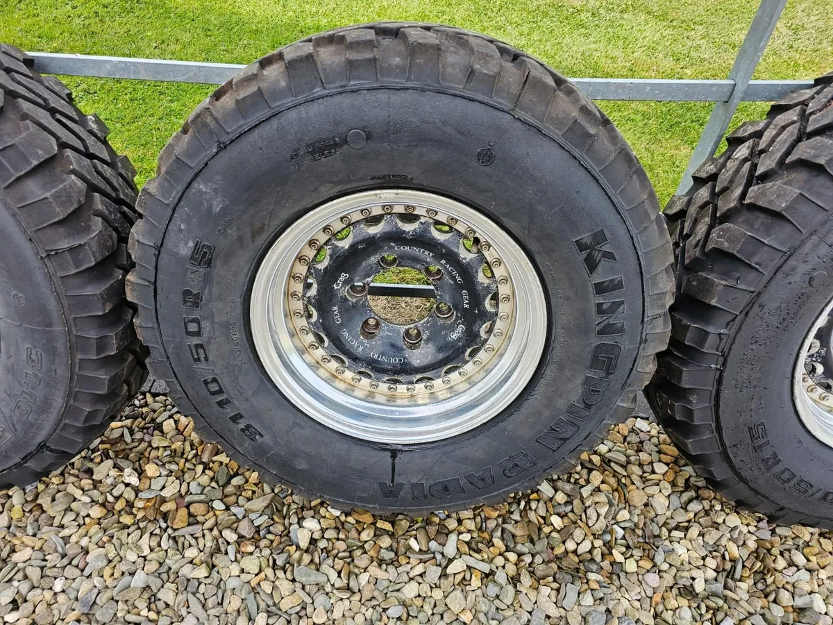 Rare Vintage WORK 15"Spilt Rim Alloys with tyres - Image 4