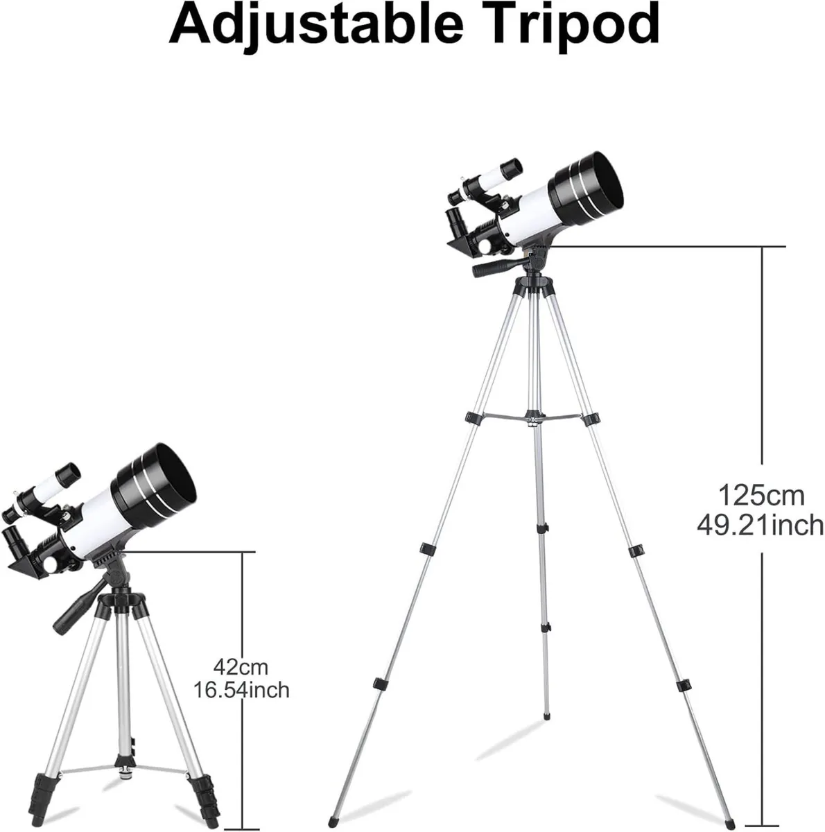 Telescope 70mm 300mm with Tripod & Phone Holder - Image 2