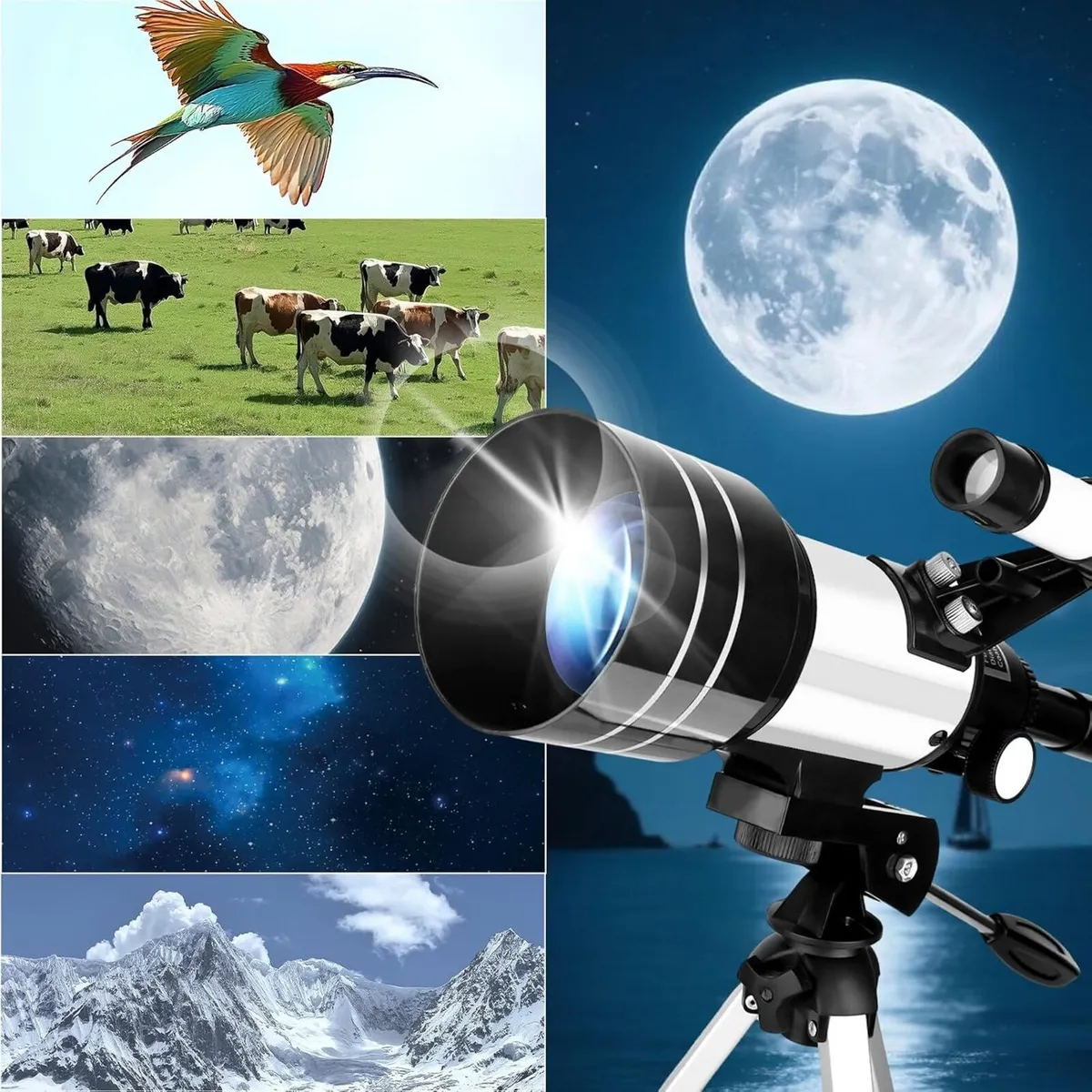 Telescope 70mm 300mm with Tripod & Phone Holder - Image 3