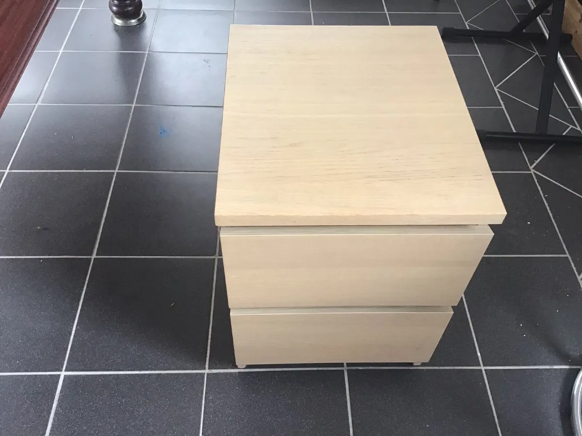 IKEA malm bedside cabinets - Image 2