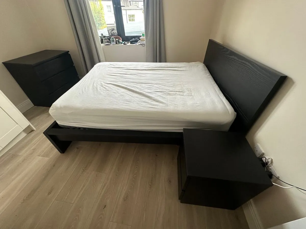IKEA MALM Bedroom Set - Bed, Mattress and storage - Image 1