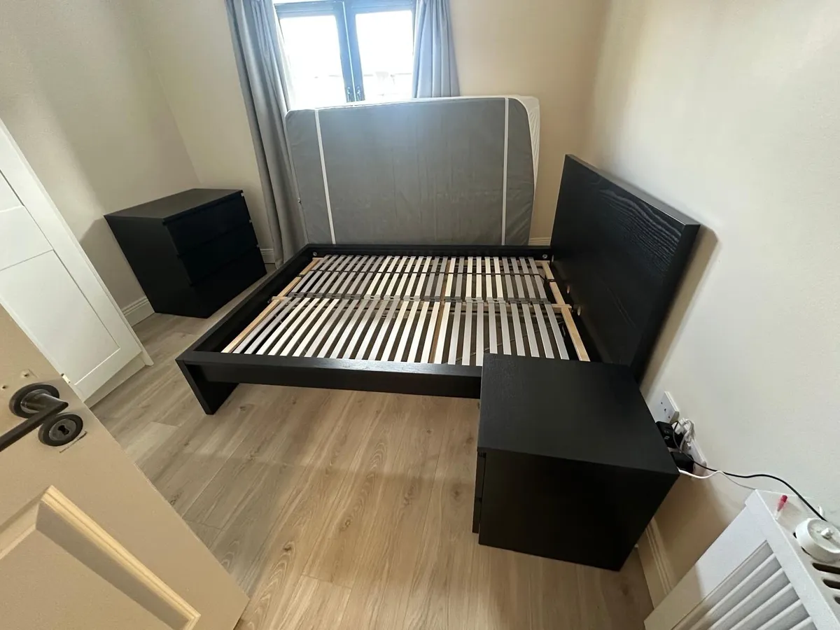 IKEA MALM Bedroom Set - Bed, Mattress and storage - Image 2