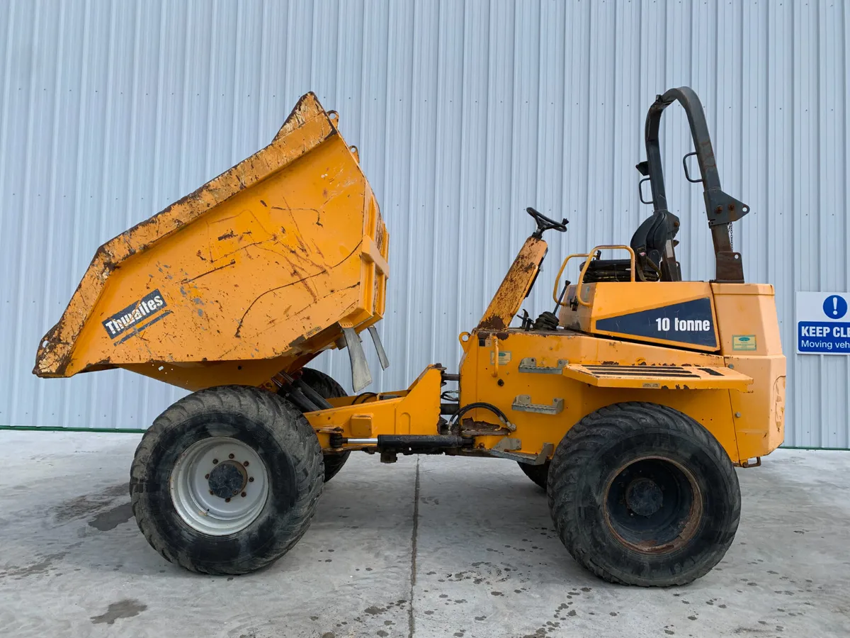 UNRESERVED THWAITES 10T STRAIGHT TIP DUMPER - Image 2