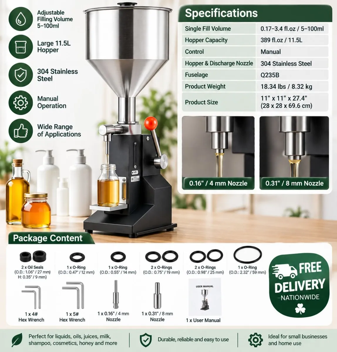 Manual Paste & Liquid Filling Machine 5–100ml – 11 - Image 3