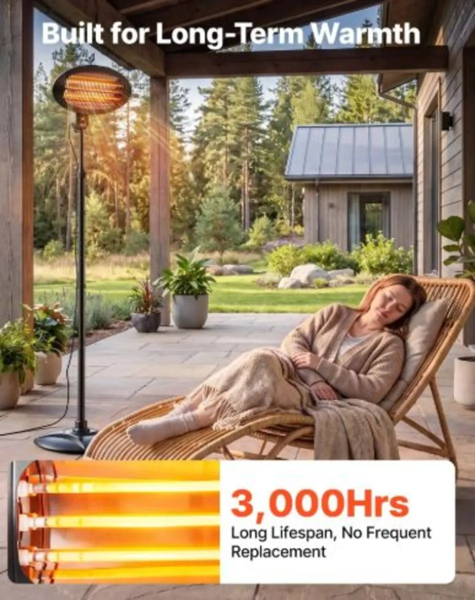 Infrared Heater 2000W Electric Space Heater Pull - Image 3