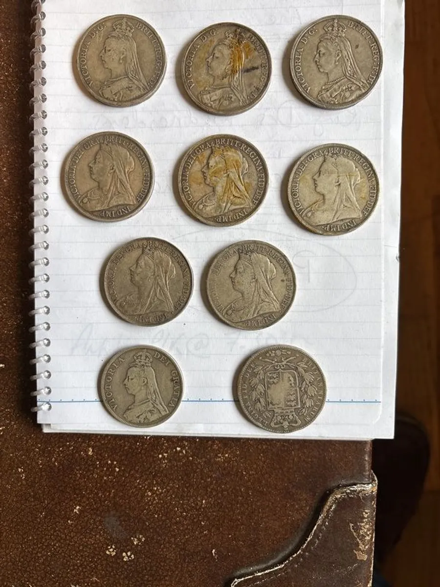 Silver coins Victorian - Image 2