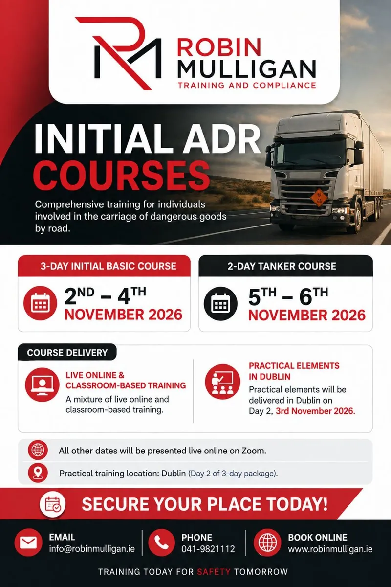 Initial ADR Hazfreight® Course Online