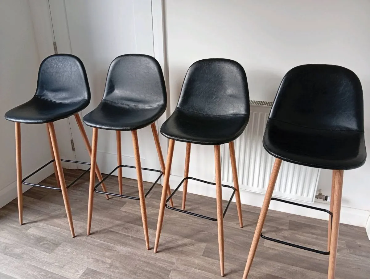 Four Jysk bar stools - Image 1