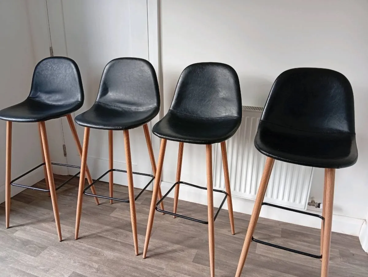 Four Jysk bar stools - Image 2
