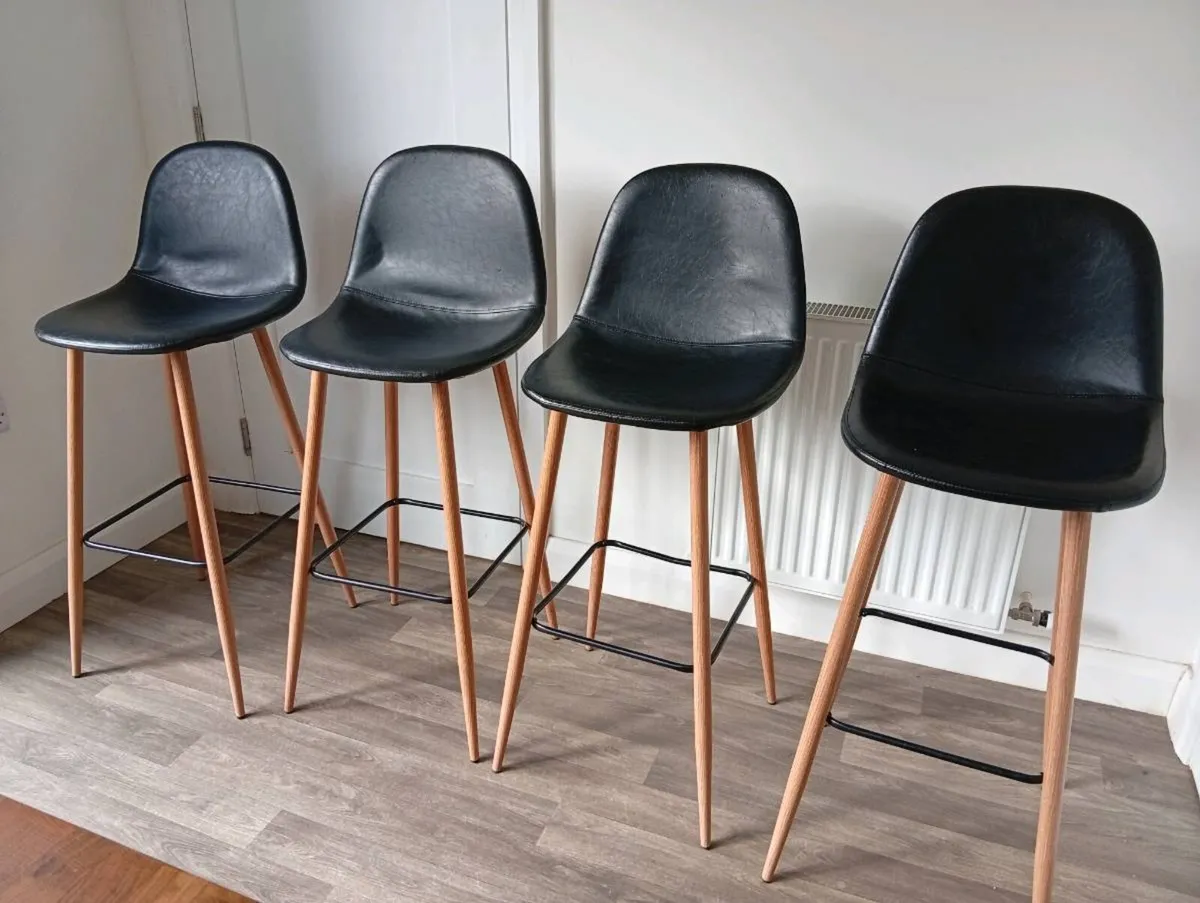 Four Jysk bar stools - Image 3