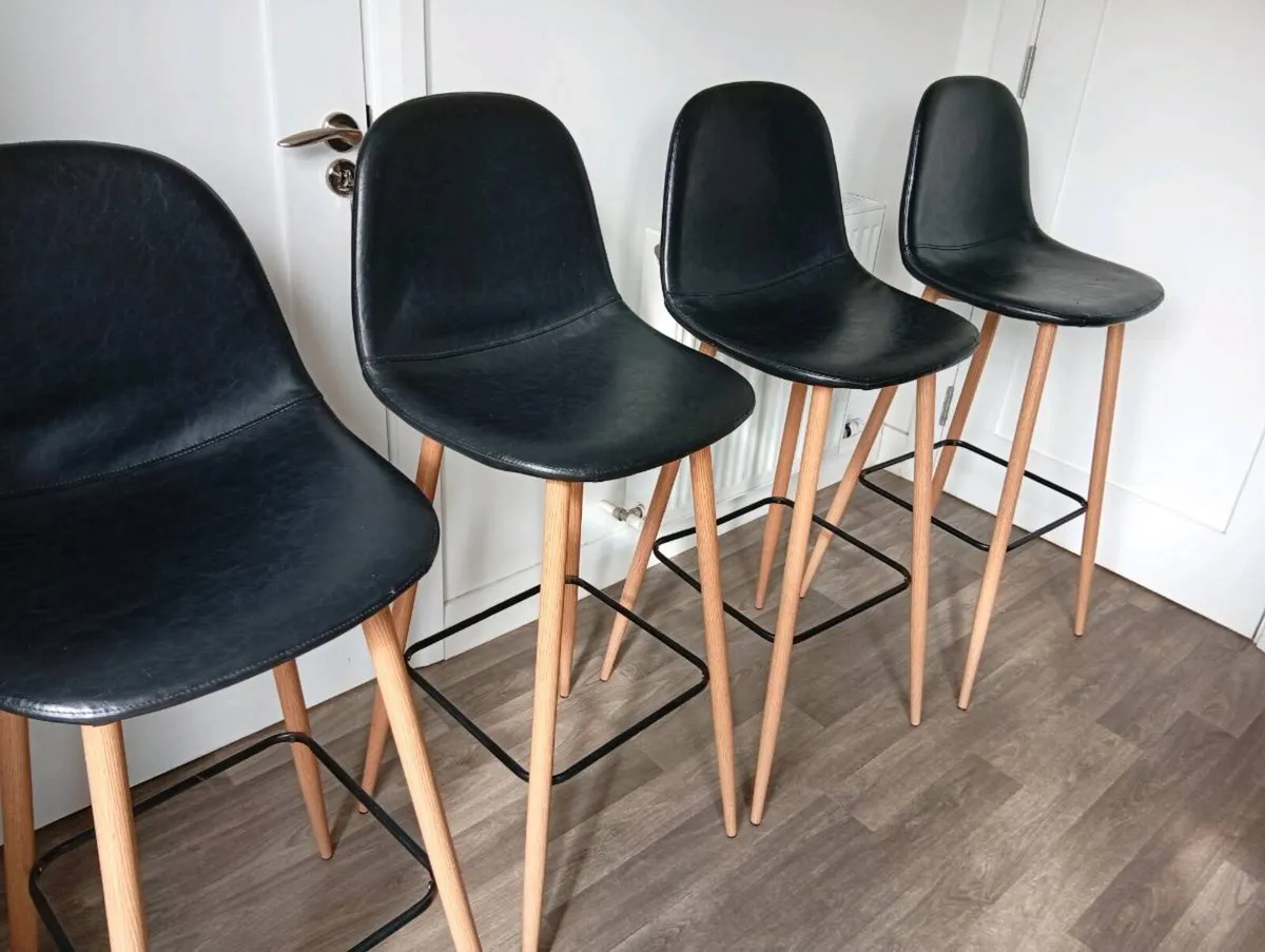 Four Jysk bar stools - Image 4