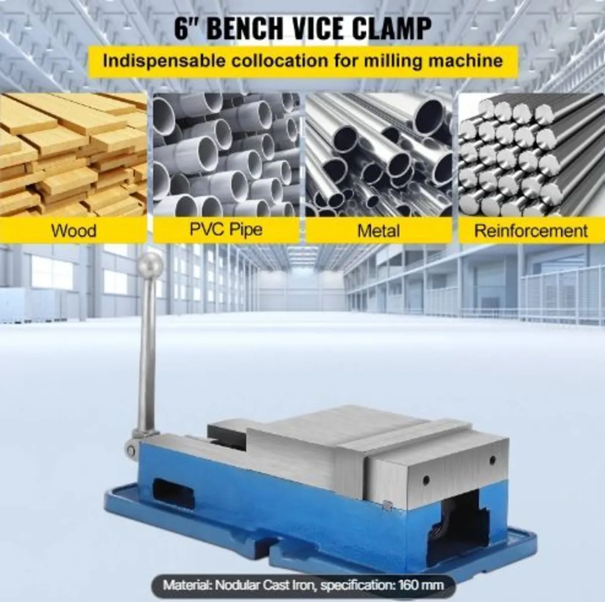15.2 cm Powerful Precise Clamping Vice - Image 3