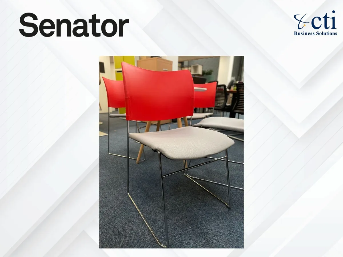 4 x Senetor Cantilever Office Chairs - Grade A - Image 4