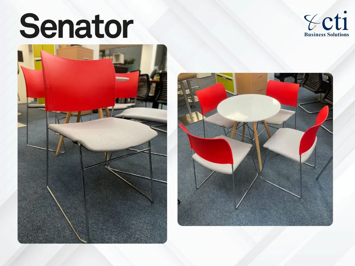 4 x Senetor Cantilever Office Chairs - Grade A - Image 1