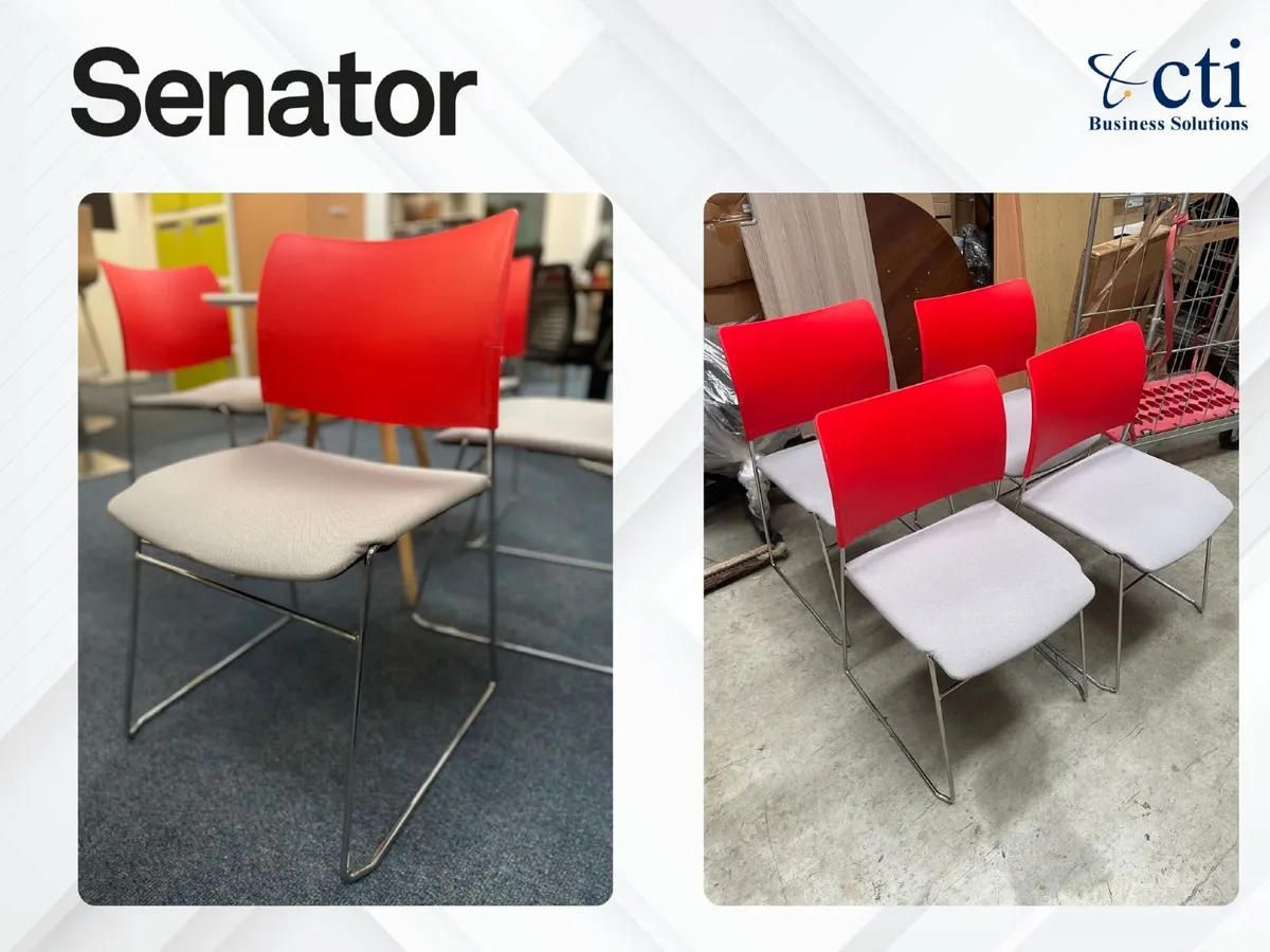 4 x Senetor Cantilever Office Chairs - Grade A - Image 2