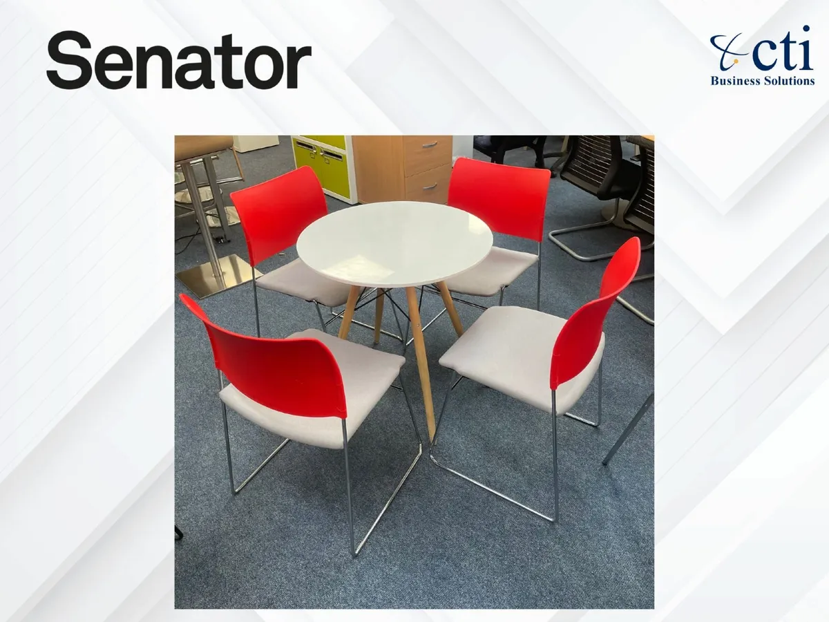 4 x Senetor Cantilever Office Chairs - Grade A - Image 3