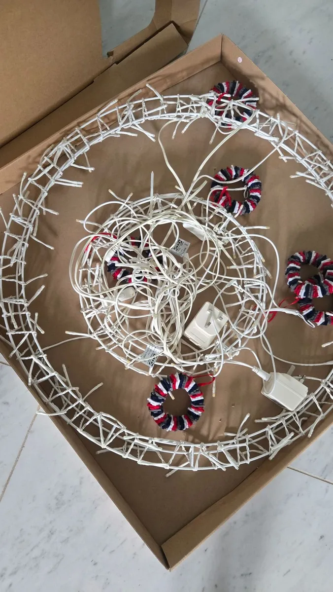 Lighting Ikea Glansa Christmas Light Wreath - Image 3