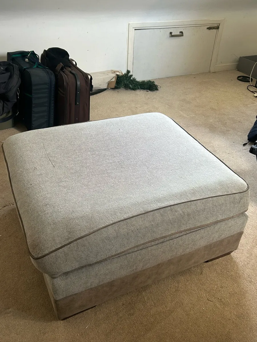 Pouffe / Footstool Grey - Image 1