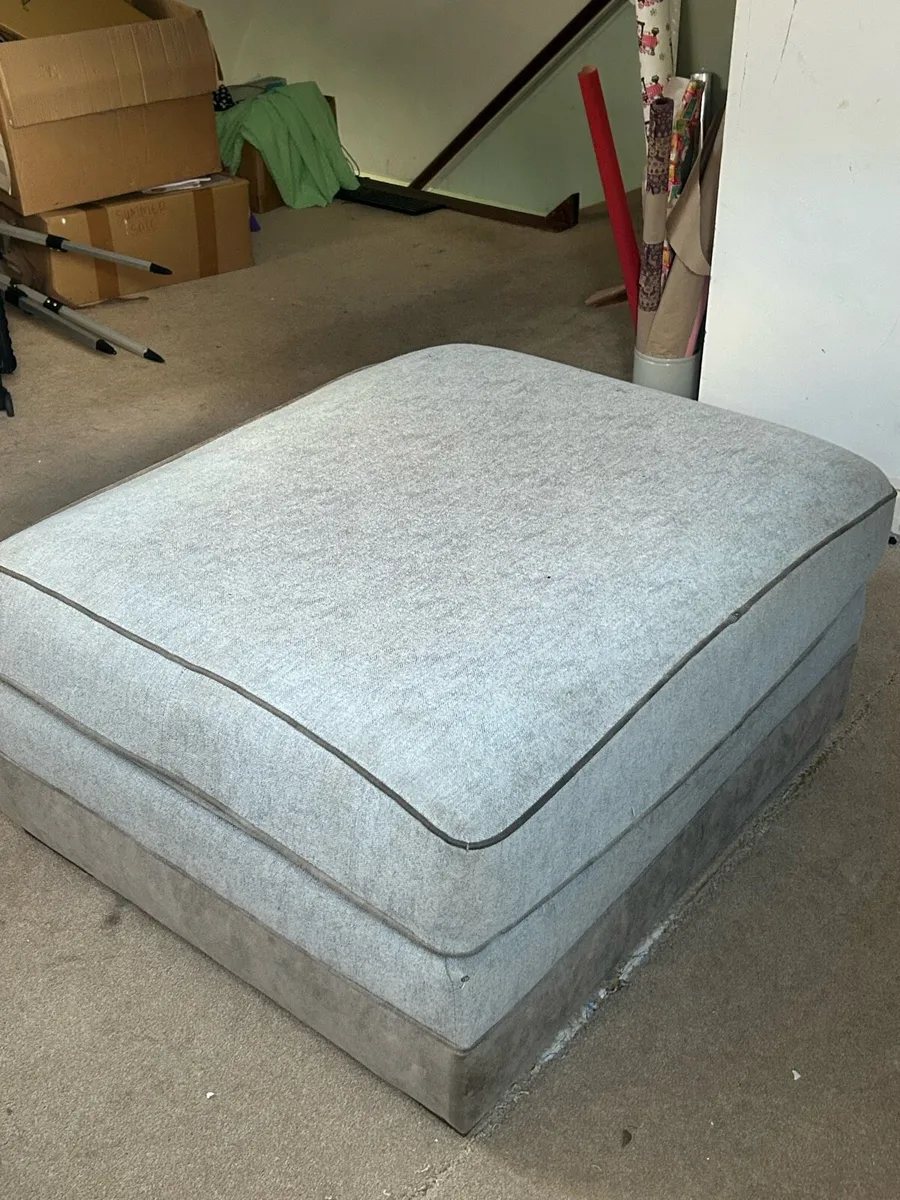 Pouffe / Footstool Grey - Image 2