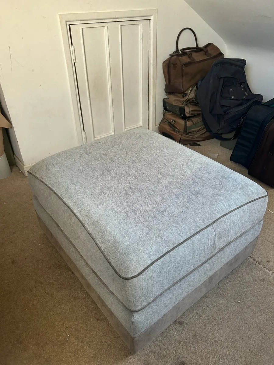 Pouffe / Footstool Grey - Image 3