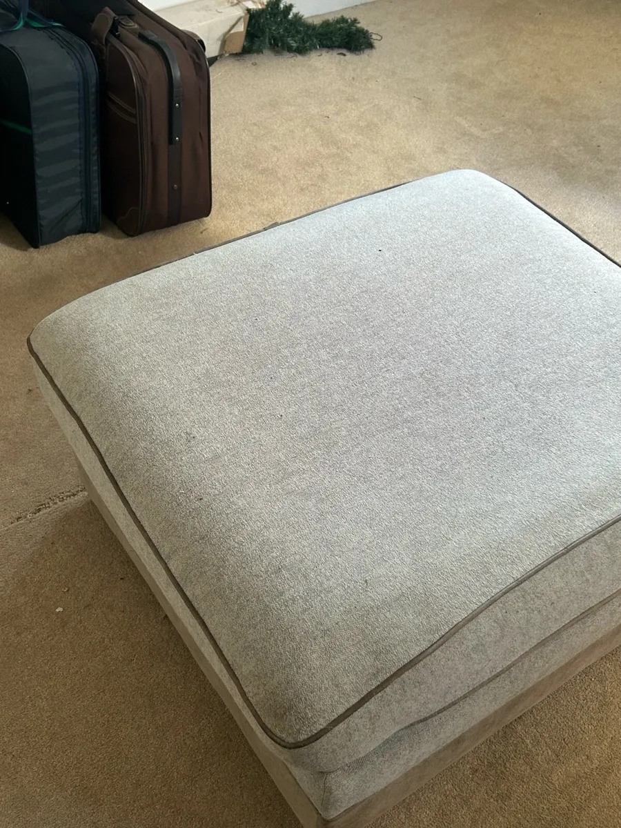 Pouffe / Footstool Grey - Image 4