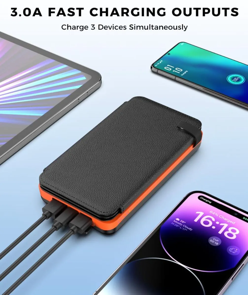 ADDTOP 25,000mAh Solar Power Bank – Brand New - Image 3
