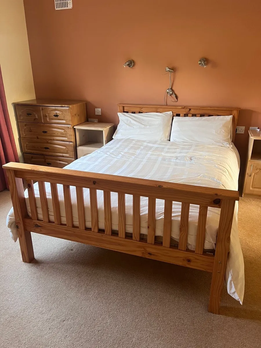 4x6  Wooden Bed - Image 1