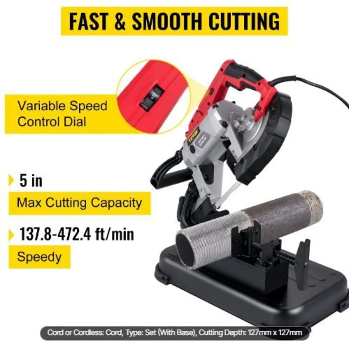 Portable Band Saw, 127 mm x 127 mm Cutting - Image 3